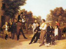 Friedrich Eduard Meyerheim: Die Kegelgesellschaft, 1834